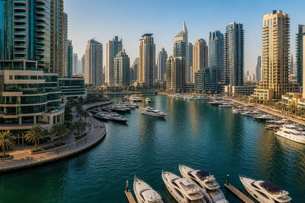 Dubai Marina moving area