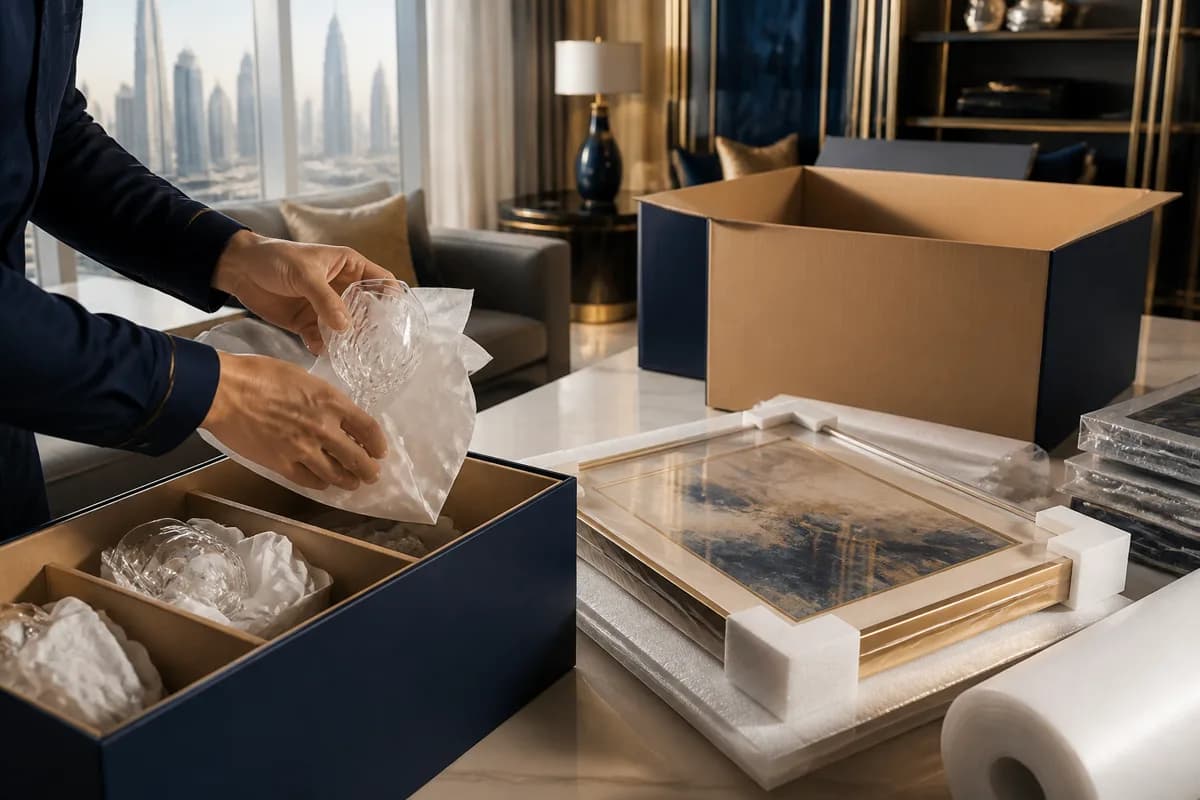 How to Pack Fragile Items for a Dubai Move